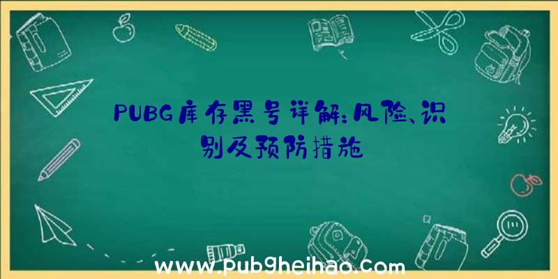 PUBG库存黑号详解：风险、识别及预防措施