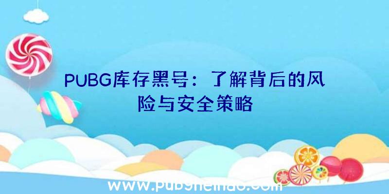 PUBG库存黑号：了解背后的风险与安全策略