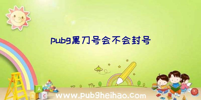 pubg黑刀号会不会封号