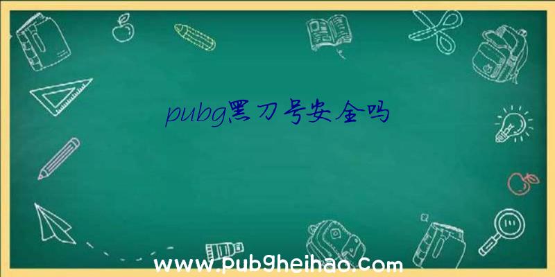 pubg黑刀号安全吗