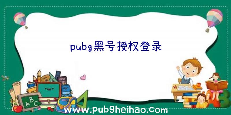 pubg黑号授权登录