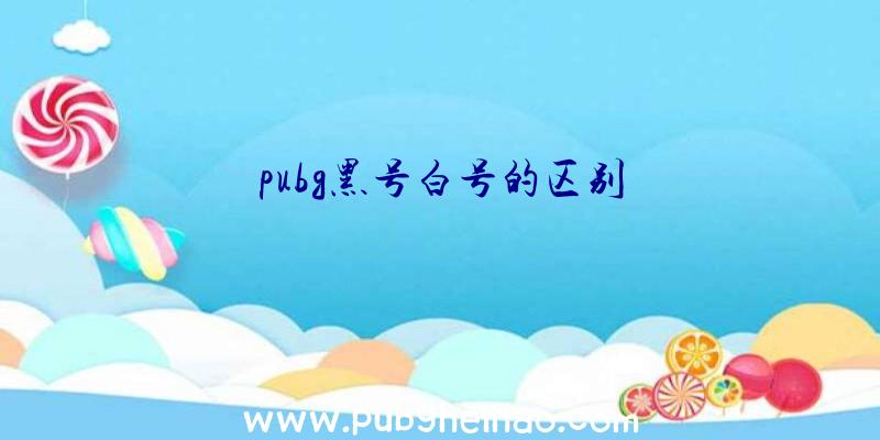 pubg黑号白号的区别