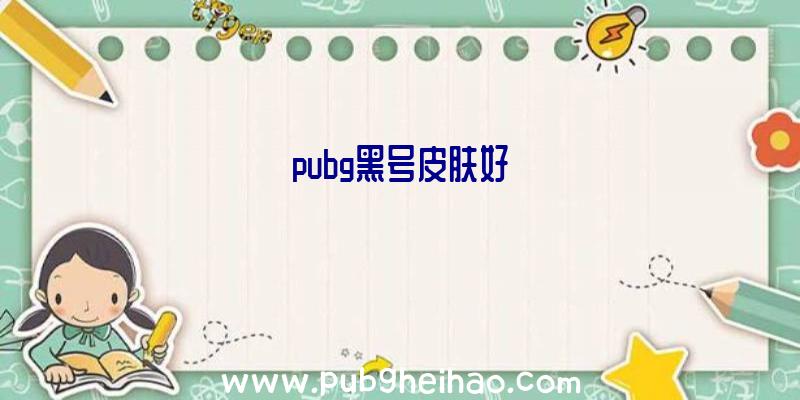 pubg黑号皮肤好