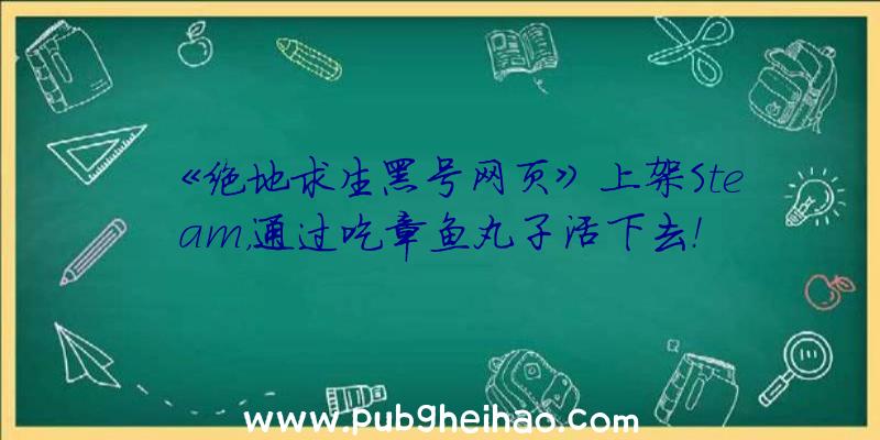 《绝地求生黑号网页》上架Steam，通过吃章鱼丸子活下去！