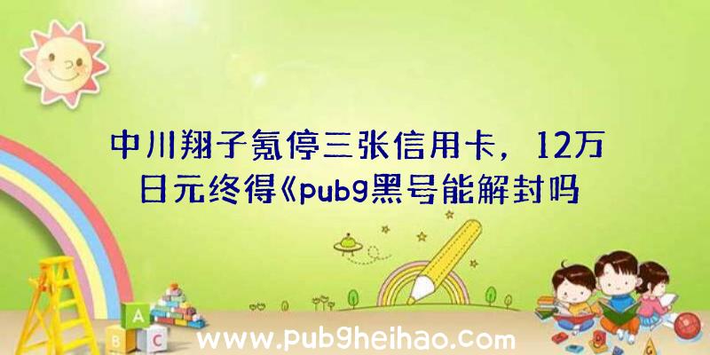 中川翔子氪停三张信用卡，12万日元终得《pubg黑号能解封吗》白色明日香