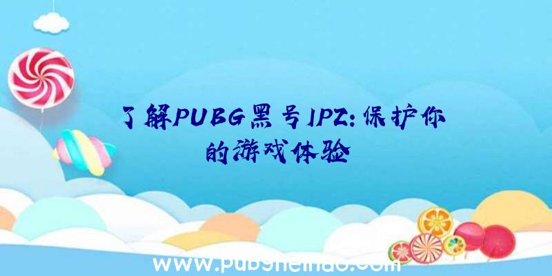 了解PUBG黑号IPZ：保护你的游戏体验