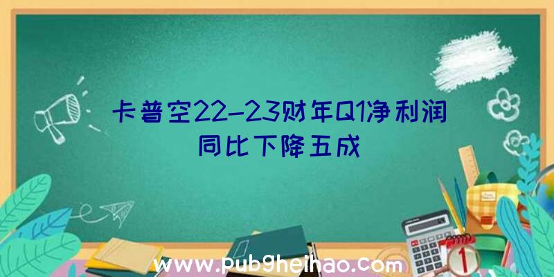 卡普空22-23财年Q1净利润同比下降五成