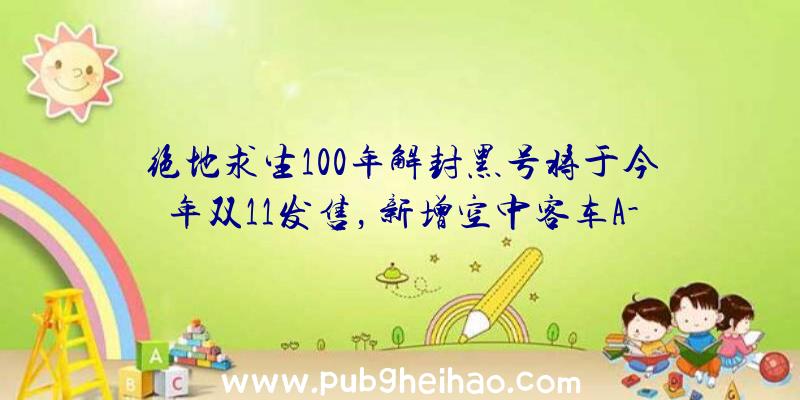 绝地求生100年解封黑号将于今年双11发售，新增空中客车A-310和城市更新功能