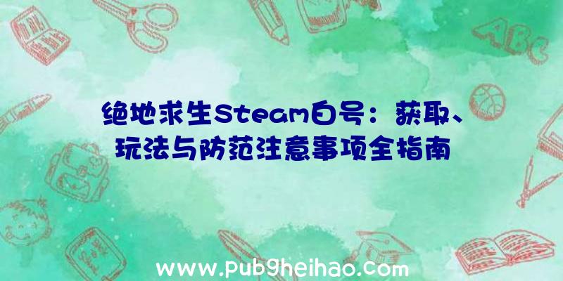 绝地求生Steam白号：获取、玩法与防范注意事项全指南