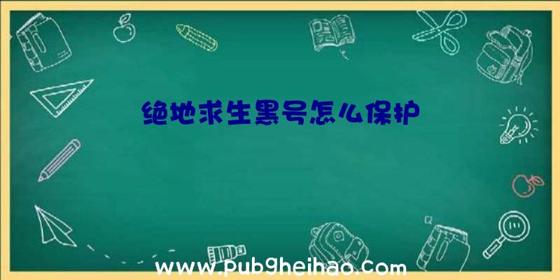 绝地求生黑号怎么保护